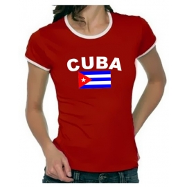 KUBA FLAGGE Cuba libre Girly Ringer S M L XL