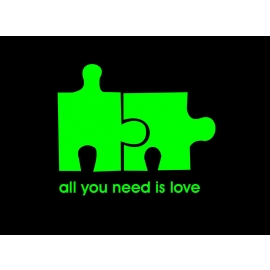 All you need is love - T-Shirt S - XXXL