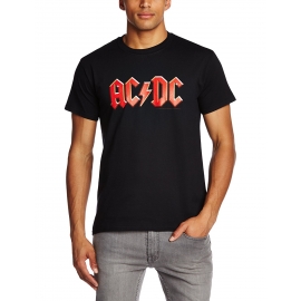 AC/DC - RED LOGO - T-Shirt, Schwarz - S M L XL XL
