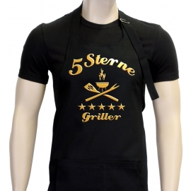 5 STERNE GRILLER - Grillschürze - grillen - BBQ GRILL SCHÜRZE GR