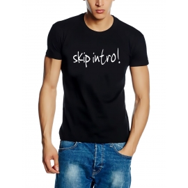 skip intro  T-Shirt schwarz S M L XL XXL XXXL
