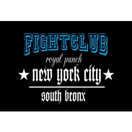 FIGHTCLUB  T-Shirt royalpunch BRONX new york city  T-Shirt