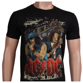 AC/DC BRIAN AND ANGUS Back in Black - NEU - T-shirt - S M L XL X