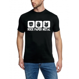 ROCK PAPER METAL T-Shirt S M L XL 2XL 3XL 4XL 5XL