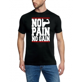 NO PAIN - NO GAIN !  T-Shirt div. Farben S M L XL 2XL 3XL 4XL 5X