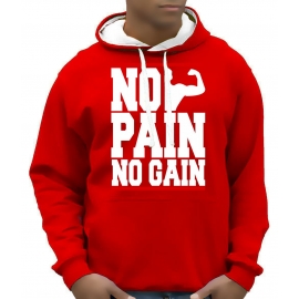 NO PAIN - NO GAIN ! Hoodie Sweatshirt mit Kapuze Hoodie Sweater 