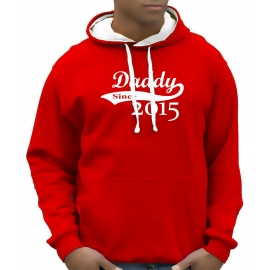 DADDY since 2015 - Hoodie Sweatshirt mit Kapuze Hoodie Sweater S