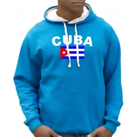 CUBA FLAGGE KUBA Hoodie Sweatshirt mit Kapuze Hoodie Sweater S M