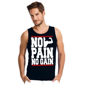 NO PAIN - NO GAIN ! TANKSHIRT T-Shirt div. Farben S M L XL 2XL