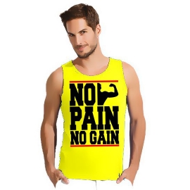 NO PAIN - NO GAIN ! TANKSHIRT T-Shirt div. Farben S M L XL 2XL