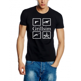 GRILLSIM Airsoft T-Shirt  S M L XL 2XL 3XL 4XL 5XL