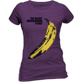 Velvet Underground - Shirt - Warhol Banane, Lila Damen T-SHIRT S