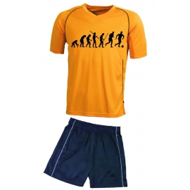 TRIKOT SET Fußball Evolution Kinder Fußball Trikot + Hose  Kids 98-104, 110-116, 122-128, 134-140, 146-152, 158-164 cm schwarz, rot, blau. Grün, orange, weiß, gelb