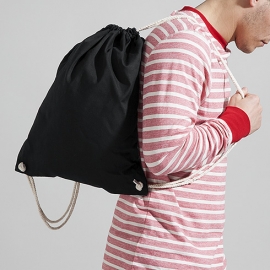 EAT SLEEP SKI ! Gymbag Rucksack Turnbeutel Tasche Backpack für Pausenhof, Schule, Sport, Urlaub