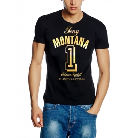TONY MONTANA t-shirt Nr.1 black / gold