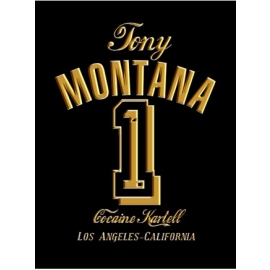 TONY MONTANA NR.1 hoodie schwarz/gold S M L XL XXL