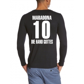 MARADONA langarmt-shirt DIE HAND GOTTES NR10