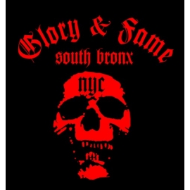 GLORY&FAME south bronx NYC GIRLY t-shirt schw./rot