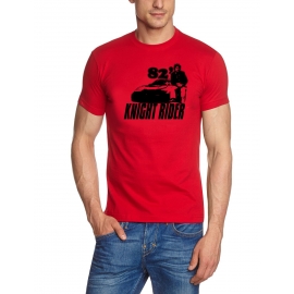 KNIGHT RIDER t-shirt hellblau / rot
