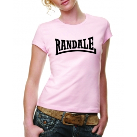 RANDALE GIRLY T-SHIRT SCHWARZ ODER ROSA S-XL