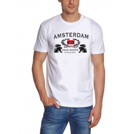 AMSTERDAM T-Shirt Head Shop t-shirt weiss S - XXXL