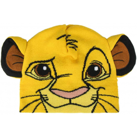 König der Löwen Mütze Beanie King of Lion gelb 3D Effekt