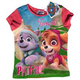 Paw Patrol Mädchen T-Shirt Forest pink SE1490fushia Kinderkleidung Gr.98 104 110 116 cm 3 4 5 6 Jahre