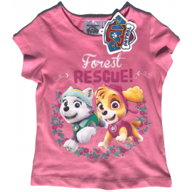 Paw Patrol Mädchen T-Shirt Forest Rescue pink SE1490pink Kinderkleidung Gr.98 104 110 116 cm 3 4 5 6 Jahre