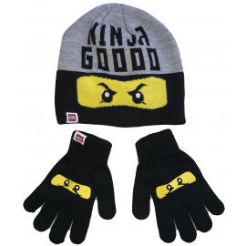 LEGO NINJAGO SET  MÜTZE und Handschuhe für Jungen Original Gr. 52 und 54cm Ninja Good KINDER Wintermütze