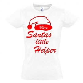 Santa´s little Helper ! Kinder T-Shirt mit Namen zum Adven